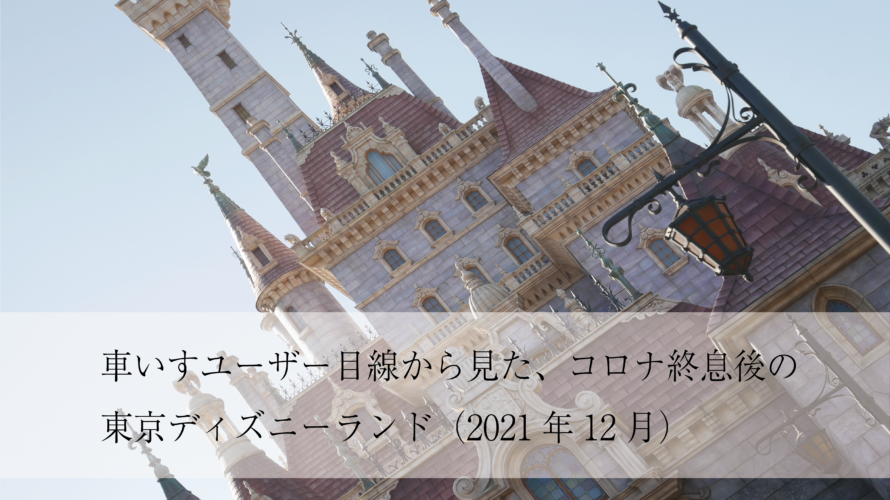 車いすユーザー目線から見た、コロナ終息後の東京ディズニーランド（2021年12月）