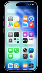 iPhoneのホーム画面とアプリの配置